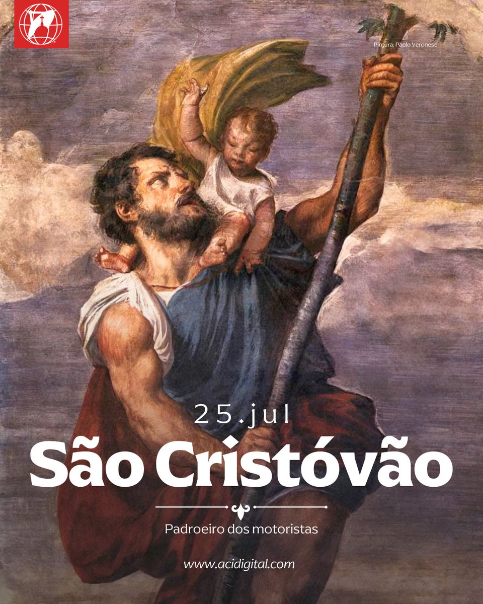 acidigital's tweet image. São Cristóvão de Licia é um mártir importante na história do cristianismo do Oriente e do Ocidente, que viveu durante o governo de Décio, terceiro imperador romano, por volta do ano 250 d.C.
Sua famosa lenda, que é conhecido sobretudo no Ocidente e poderia ter sido extraída da…
