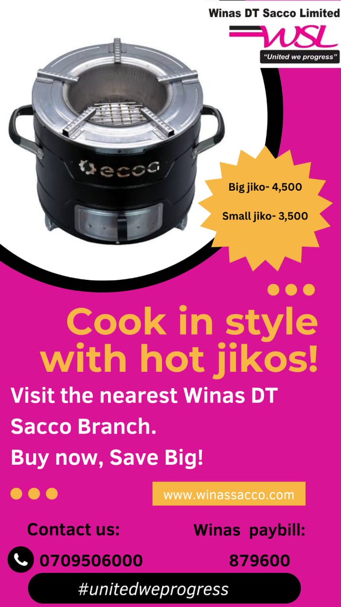 Form ya weekend ni Cook clean, live green for a better future, grab for yourself a cost saving jiko from any of our branches near you or call us on 0709506000.

#unitedweprogress
#jikosmart