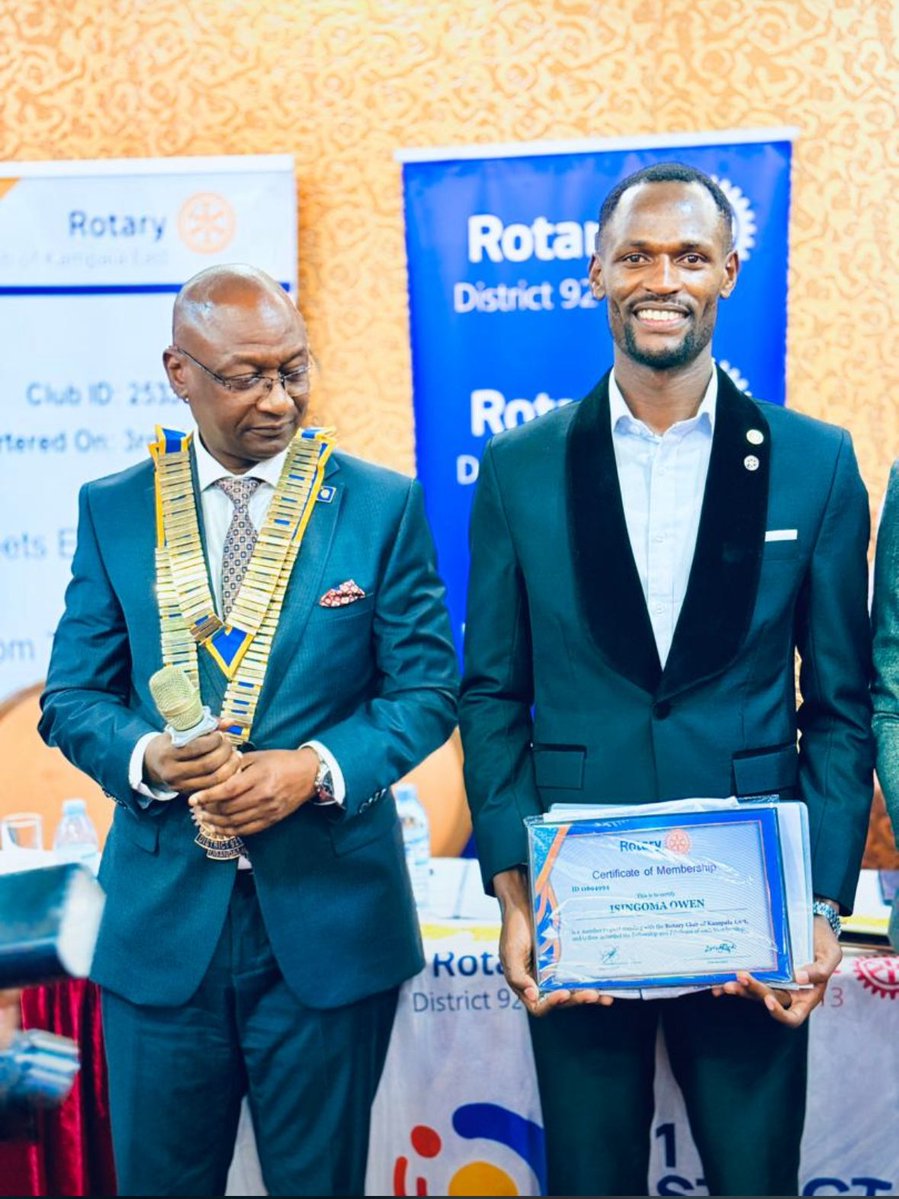 rctkampalaeast's tweet image. A proud moment for Rct Kampala East! 🌟
Our very own former president @newocamp , has been officially inducted into Rotary Kampala East by our esteemed District Governor.
Congratulations on this remarkable transition in service!
#theship
#greatlakers
