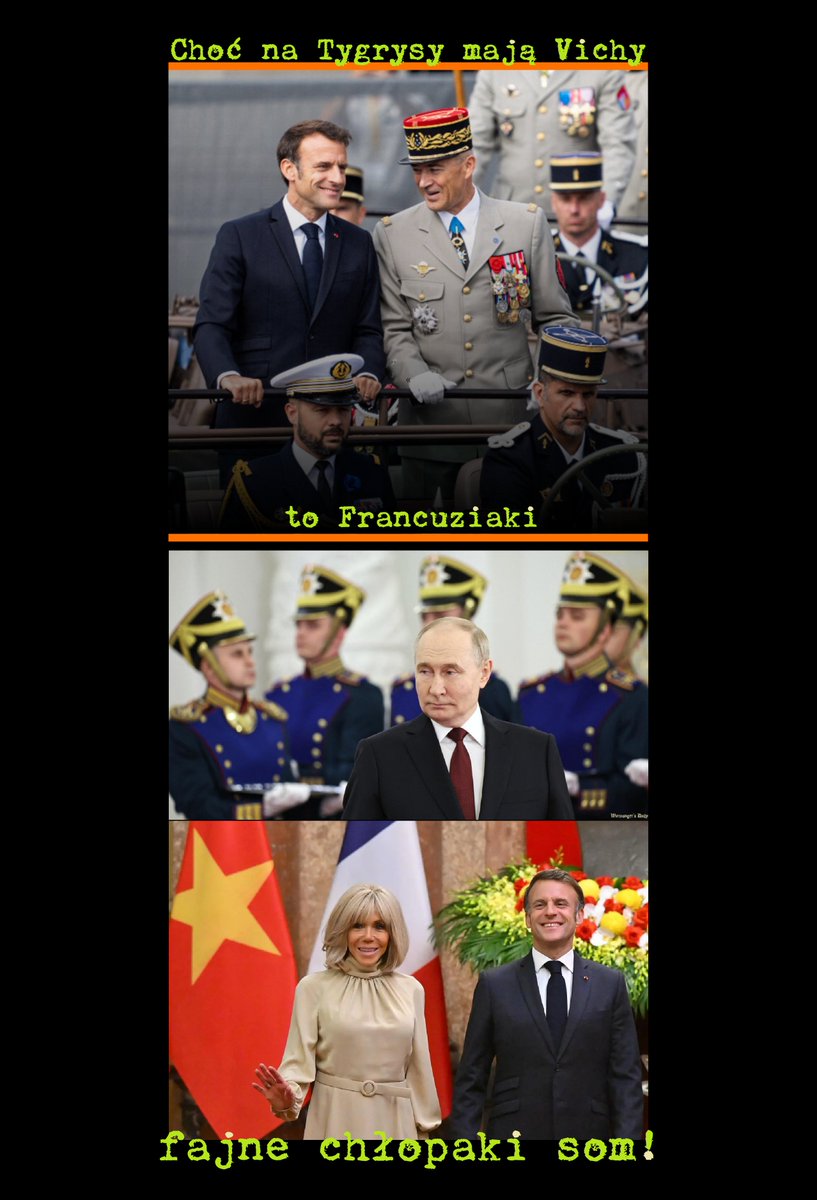 KolinskiRobert's tweet photo. #international #france #russia #poland #germany; #muzyka #uroda #śpiew; #NATO? #fuckNATO! 🤡👻🛩️☠️⚡️
Ponieważ dziś #piąteczek, to temat frontowy lżejszego kalibru, czyli o modzie i urodzie przy klasycznej muzyce.. i wodzie; #SłynneCytaty, #SłynneProroctwa; #MakeArtNotWar; 🥳🖤🚩 https://t.co/cx5UJZ57NC