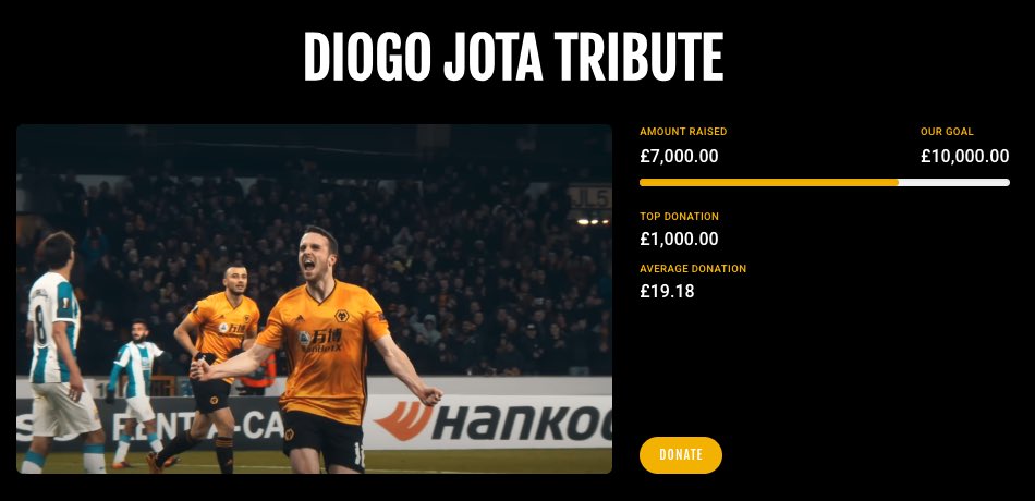 oldgoldpack's tweet image. Last night we hit £7,000 towards the Diogo tribute. Thank you all so much for your support with this!
We’ve also had some very kind donations from Liverpool fans - thank you.
Can we make it to £10k?!
Oldgoldpack.co.uk/donate
#wwfc #diogojota #LFC