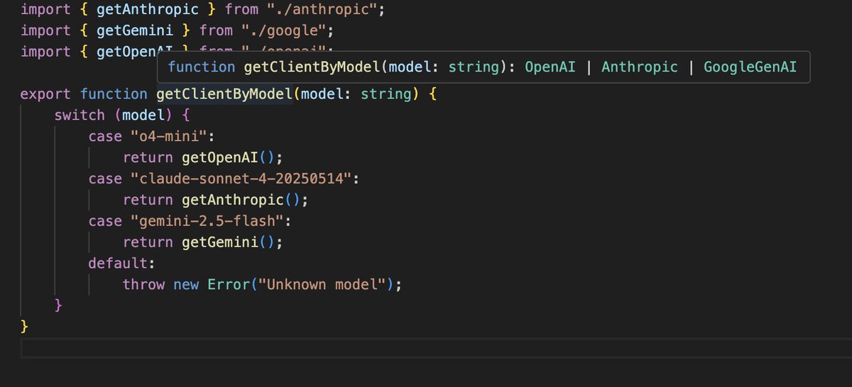 akazwz_'s tweet image. 推理模型就适配这三个原生的 SDK 就行, OpenAI, Anthropic, Google GenAI