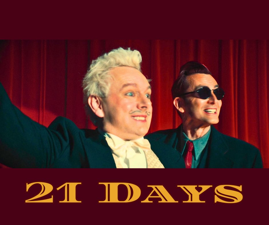 TheIneffableCon's tweet image. 🎲 21 DAYS TO GO! 🎲
God does not play dice with the universe, but plays a poker-like game in a pitch dark room with blank cards, for infinite stakes, with a dealer who won’t tell you the rules and who smiles all the time.
21 dots on a six sided dice!
#GoodOmens