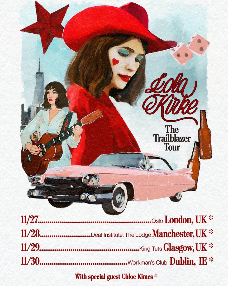 singularartists's tweet image. ON SALE : @LolaKirke
Lands for a Dub headliner
in support of her acclaimed
new album : 'Trailblazer'
@WorkmansDublin
Sun 30th Nov 2025
+ TIX ARE NOW LIVE !!!
GRAB YOURS ⬇️
singularartists.ie/show/lola-kirk…