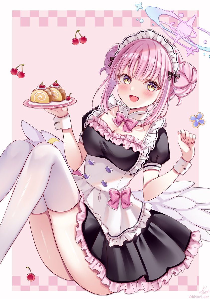 hiyori_skr's tweet image. メイドミカ💗
#BlueArchive #ブルアカ