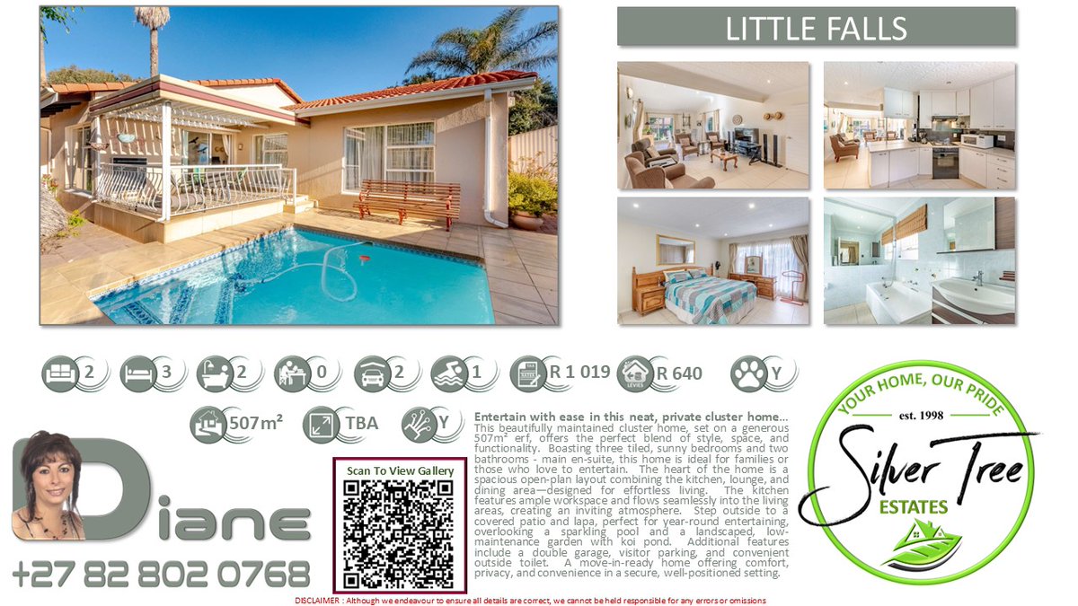 SilverTreeRSA's tweet image. @SilverTreeRSAste #realestate #propertiesforsale #secure #househunting #forsale #newhome #realtor #realtors #home #realty #property #investment #listing #newlisting #Roodepoort #littlefalls 

silvertreeestates.co.za/properties/P11…