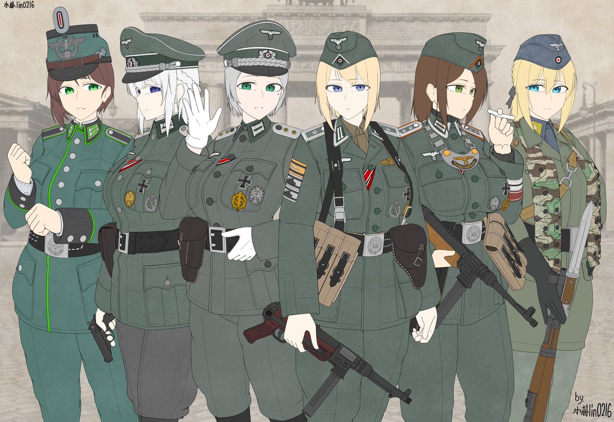 「Deutsche」

OC:<a href="/97svtskam/">プラナリア</a> .<a href="/kunimori_0616/">小松国杜</a> .<a href="/jagen_1942/">矢舷陸宏</a> .<a href="/katou_ittouhei/">ヵトゥ🇸🇪🐌👑👑👑</a> .me.<a href="/Naze1940_Erica/">Erica</a> 
耗時五個月終於畫完了(´；ω；｀)