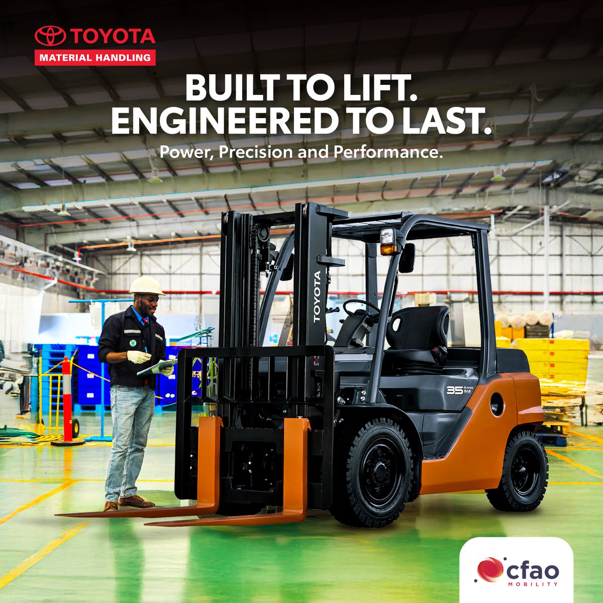 CFAOMobility_Ug's tweet image. Whether it's a warehouse or a worksite, trust our forlift for your operational needs.
#CFAOMobility