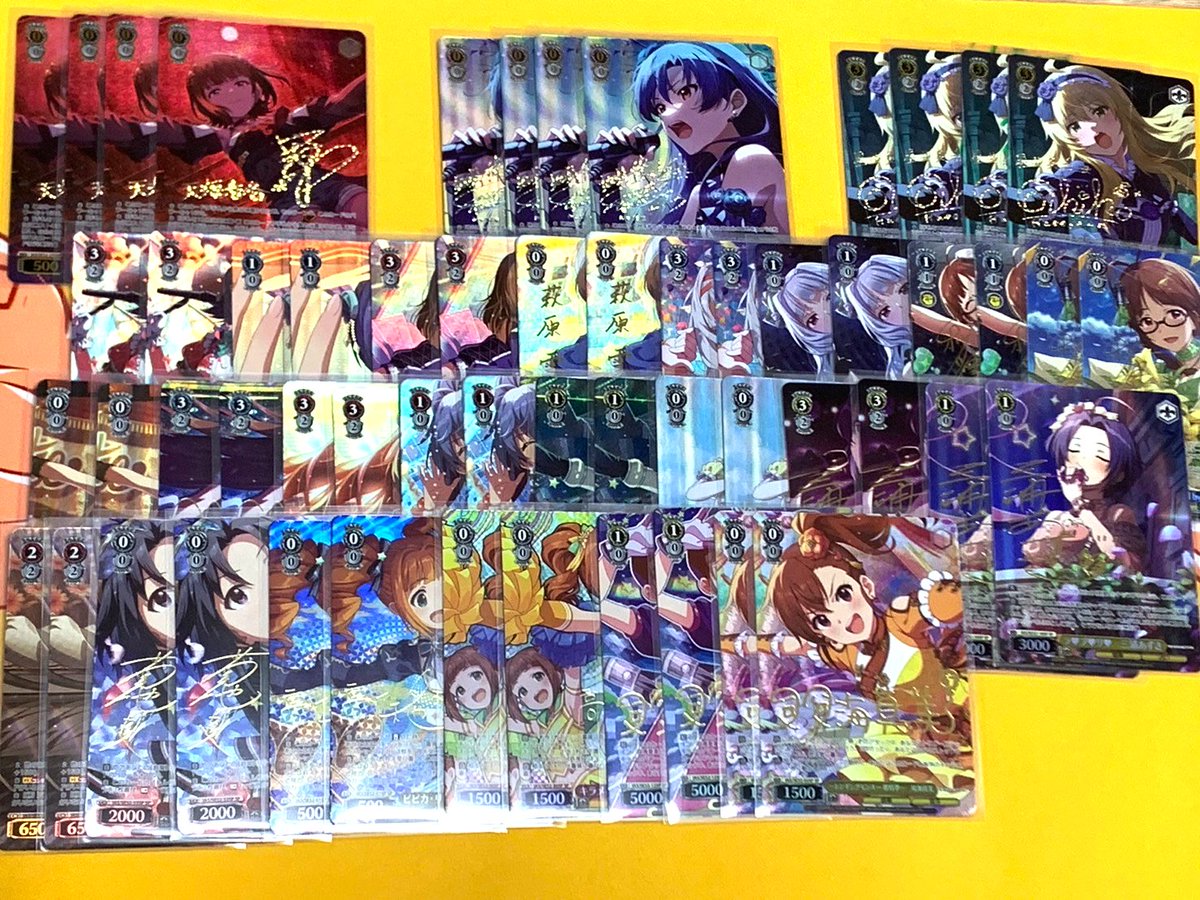 manzokuyaH's tweet image. 【 #WS 】 ヴァイスシュヴァルツ
明日7時頃シングル通販開始予定!
#アイドルマスター 765PRO ALLSTARS
shopmanzokuya.com/products/list?…
希少カードの在庫状況は画像の通り!!!
