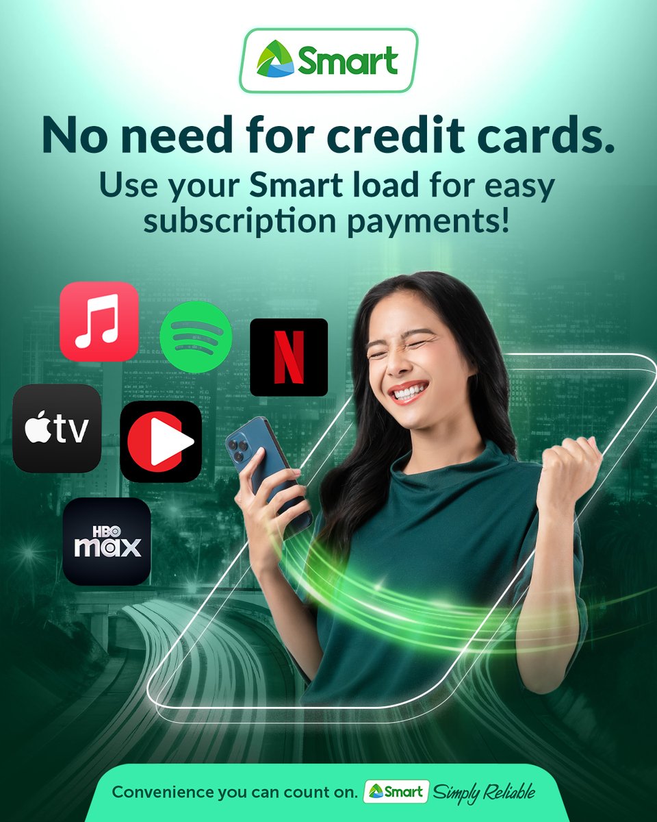 LiveSmart's tweet image. Your favorite apps, one easy way to pay!
Just use your Smart load to pay for Spotify, Netflix, HBO Max, and more. No cards, no hassle.
Click here to learn more: smrt.ph/DirectCarrierB…