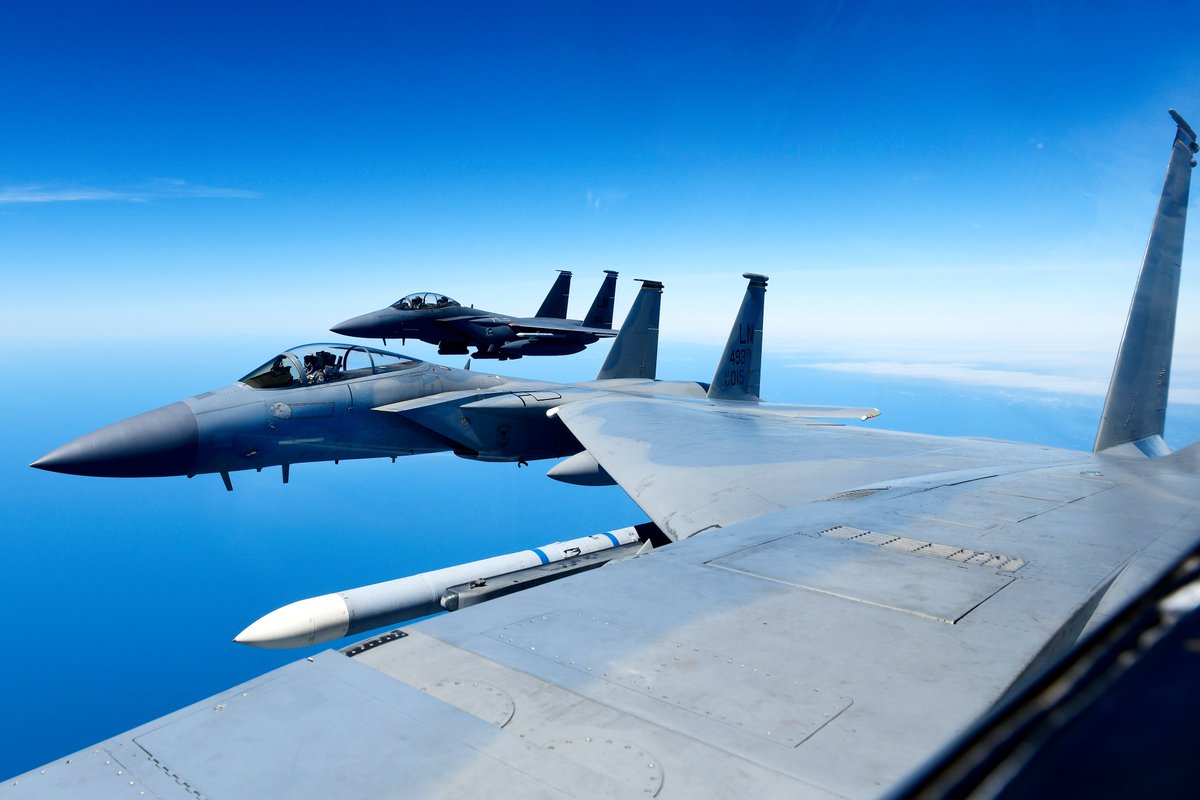 09Runway's tweet image. McDonnell Douglas F-15C Eagle 84-0015 LN. 2019.