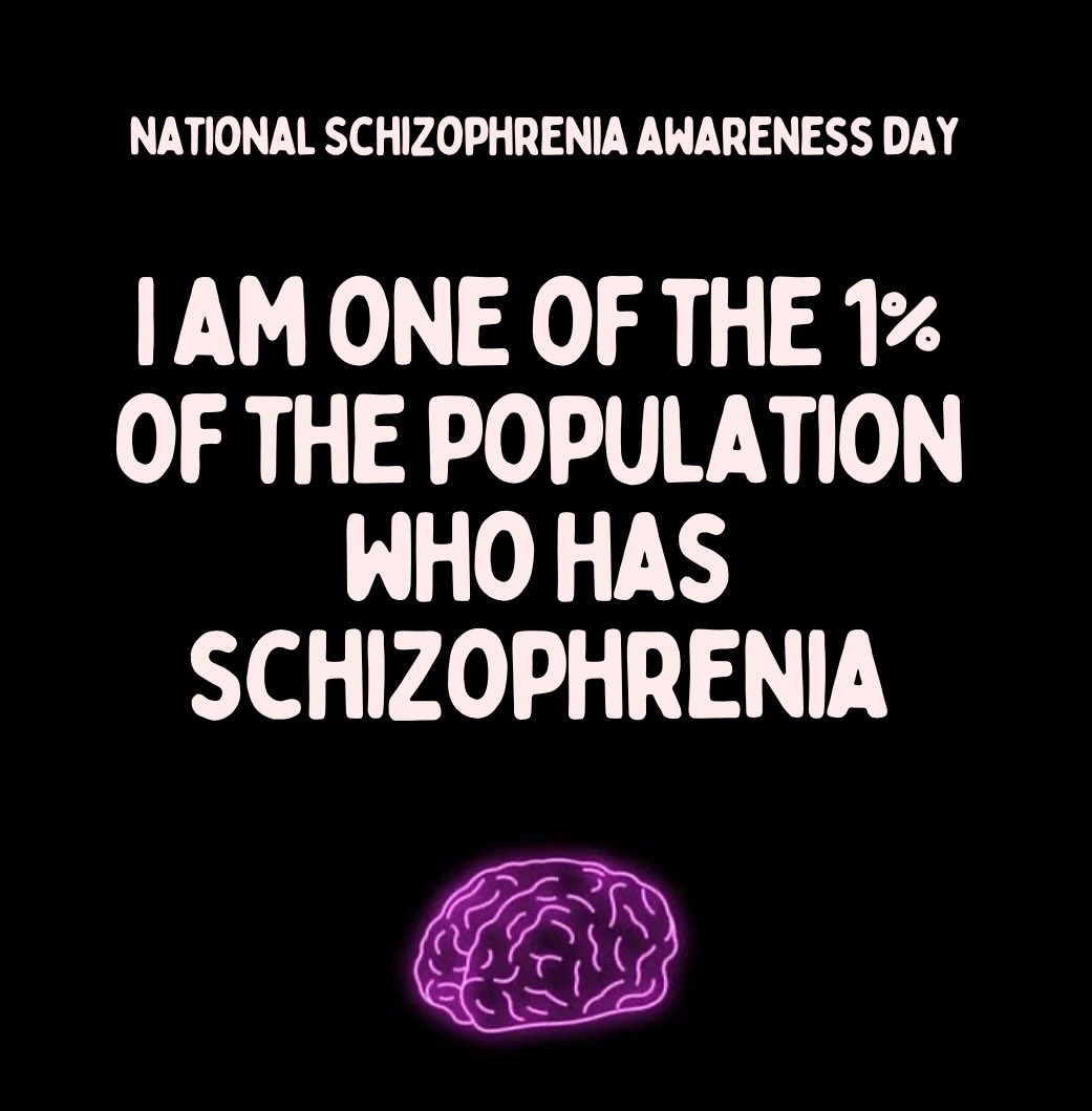 Today is National Schizophrenia Awareness Day

1% of the population have this dx

I’m not ashamed to say that I have it &amp; I’m proud to be becoming a dr despite having been through severe mental illness

Here’s a 🧵 of common misconceptions

Also QT a 🧵 from last year on #NSAD