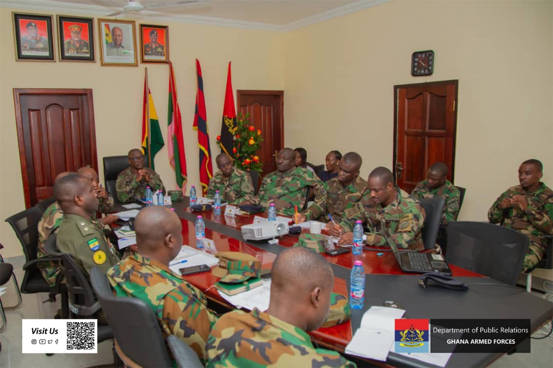 GhArmedForces's tweet image. The General Officer Commanding Southern Command, Brigadier General Isaac Nicholas Paintsil, has held a conference for Staff Officers and Commanding Officers under his command on Wednesday 23 July 2025 at the Command Headquarters, Kpeshie Ridge, Teshie.

gafonline.mil.gh/news/goc-south…