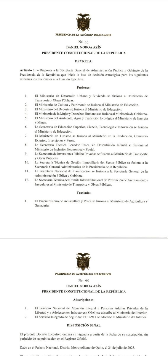 ApawkiCastro's tweet image. El “nuevo Ecuador” de Noboa despide a 5 mil servidores públicos, recorta derechos y baila al ritmo del FMI.
Unos celebran, otros recién reaccionan a quién eligieron, y no faltan los que solo buscan culpables.
Si el pueblo no se une, esto se hunde.
La lucha es el camino ✊🏽