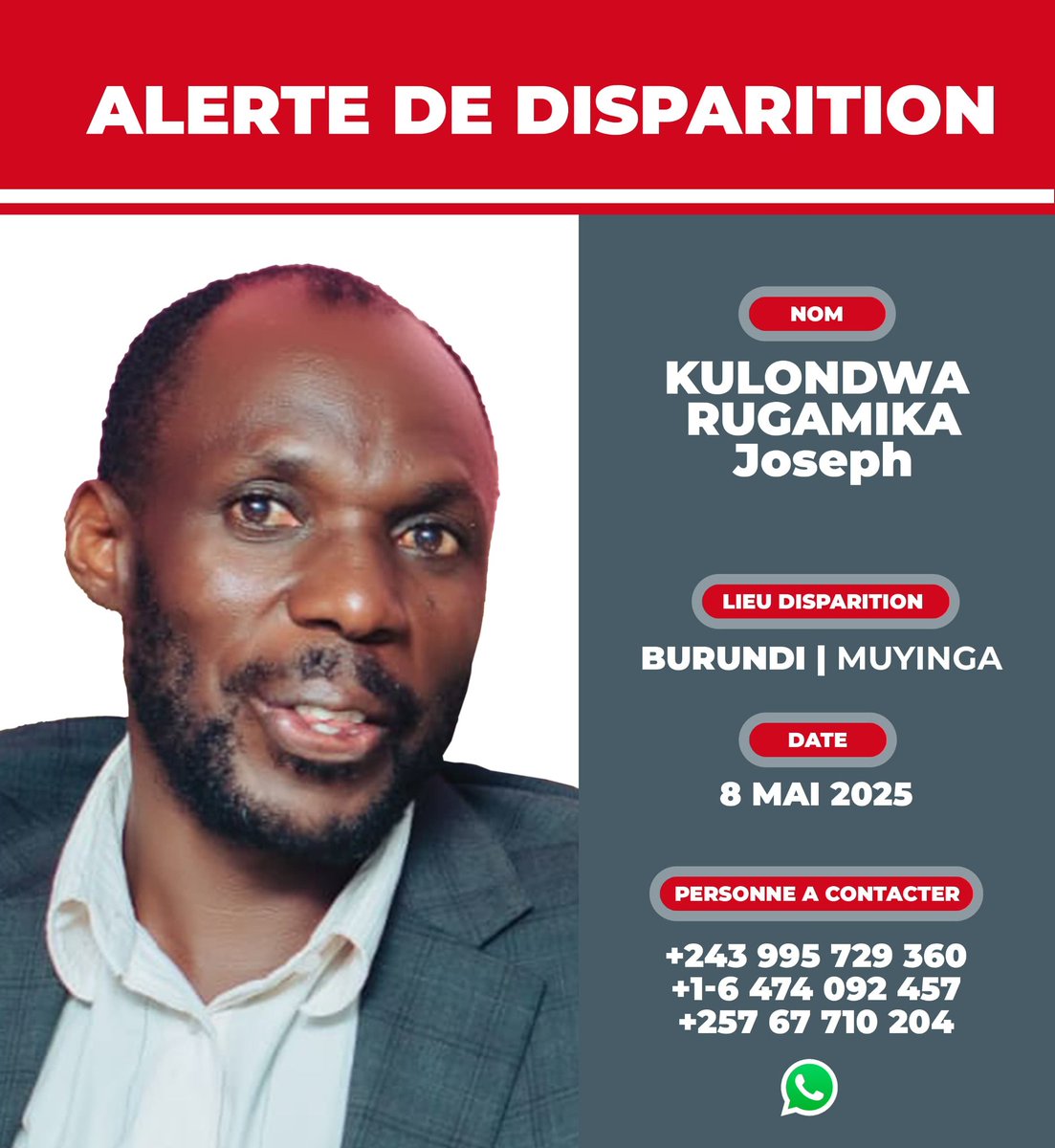 Aidons cette famille à avoir des nouvelles de monsieur Joseph. Relayons cette information,svp.