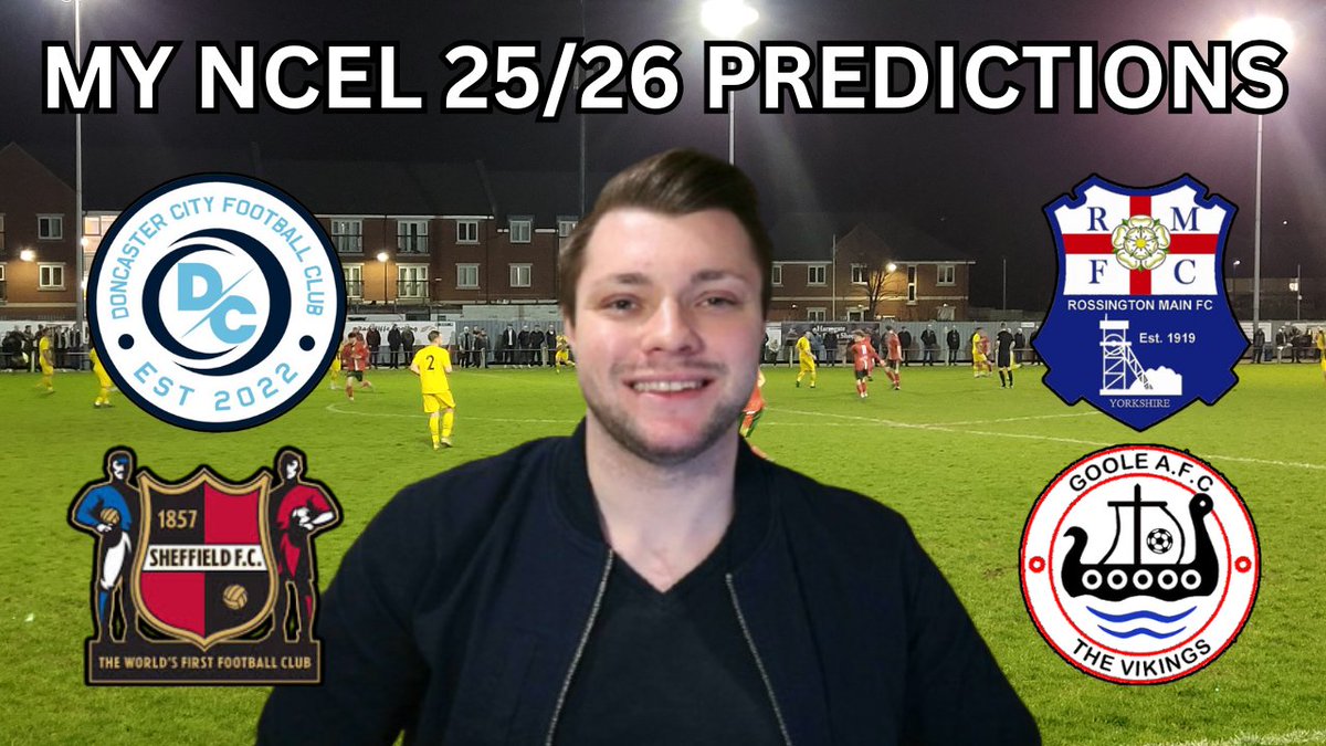 AdamGittingspt's tweet image. 🚨 NEW VIDEO OUT!!! 🚨
⚽️ My NCEL 25/26 Predictions
✅️ Please SHARE and SUBSCRIBE to my YouTube Channel if you haven't already!
🎥 Video: youtu.be/g81f42GgZmM?si…
#NCEL @BartonTownFC @Horbury_TownFC @KnaresboroughFC @Liversedge_FC @parkgatefc @PenistoneChurch…