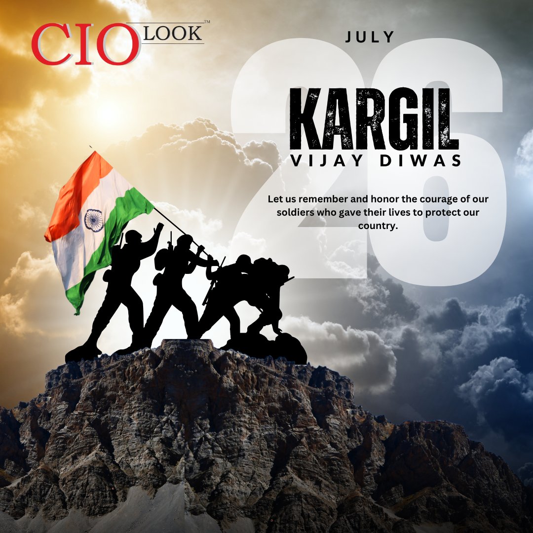 CIOLookmedia's tweet image. Saluting the courage, valor, and sacrifice of our heroes. #KargilVijayDiwas
#KargilVijayDiwas #KargilVijayDiwas2025 #KargilHeroes #RememberKargil #OperationVijay