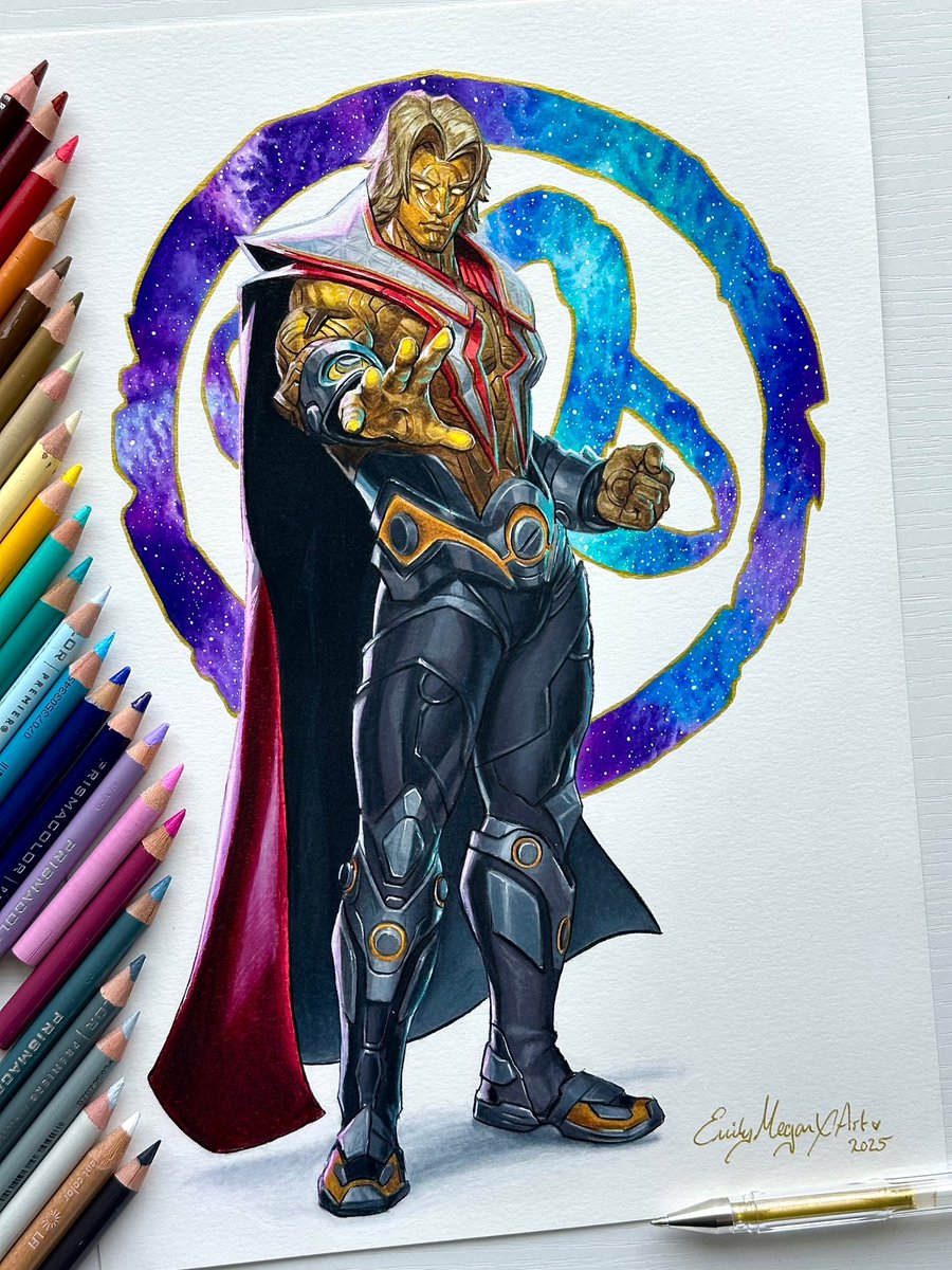 ☽ EmilyMegan Art ☾ (@emilymeganx) on Twitter photo Adam Warlock, The Golden Guardian ⚡️💫
Really enjoyed drawing this piece! The style was so fun.
And of course, can’t be without my trademark galaxy background addition 😄🌌
I hope you like it!
Piece for Alfredo 💛
#MarvelRivalsfanart <a href="/MarvelRivals/">Marvel Rivals</a> Adam Warlock, The Golden Guardian ⚡️💫
Really enjoyed drawing this piece! The style was so fun.
And of course, can’t be without my trademark galaxy background addition 😄🌌
I hope you like it!
Piece for Alfredo 💛
#MarvelRivalsfanart <a href="/MarvelRivals/">Marvel Rivals</a>