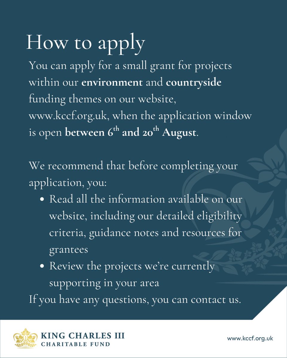 Thinking of applying for a small grant? Head over to our website and read the important information including the eligibility criteria and guidance notes before you apply.