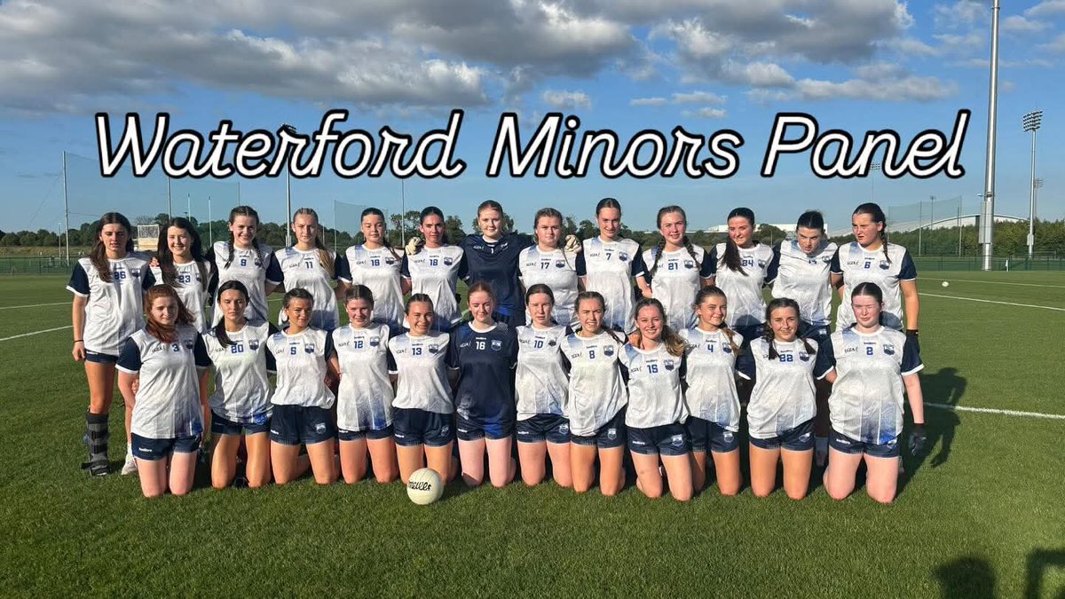 Wishing the best of luck to Gemma Corcoran, Deirdre Roche, Molly Kenneally, Súin Mernin, Dearbhla Ryan, and  Grace O Rourke and all the Waterford team and management in their All Ireland Minor Ladies Football Final in Baltinglass against Wicklow tomorrow, Saturday.