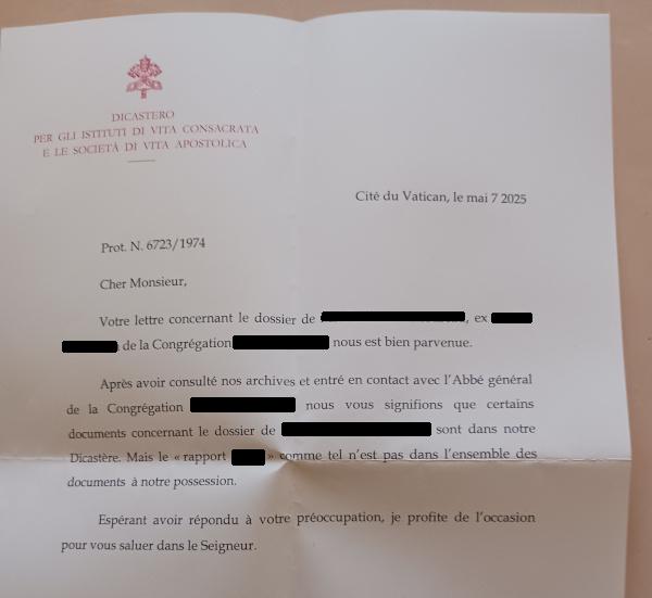Zoon_Logikon's tweet image. La réponse précédente du Dicastère. Garantie sans pipotron, mais certifiée gros foutage de gueule.
