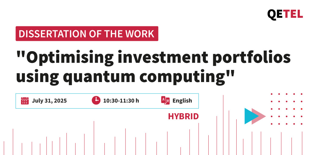 BISITE_USAL's tweet image. 📍Desde #DemIA te invitamos al seminario organizado por @QETEL_ 👇
💡Analizaremos cómo la computación cuántica puede revolucionar la gestión de carteras de inversión.
🔬Nuestra compañera @Ana_B_Gil hablará del negocio cuántico territorial
📩Escribe a qetel@usal.es y participa