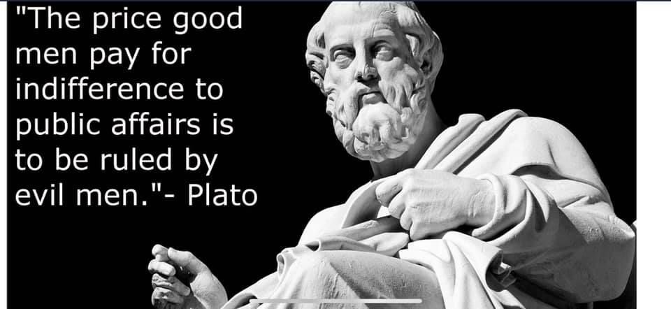 peredwards's tweet image. This quote from Plato is relevant. Most leaders are bad, evil and corrupt.
Sadly, many keep getting re-elected. They have more time for lobbyists & special interest groups than the people they represent.
It’s time to change, so get engaged. We will all benefit.