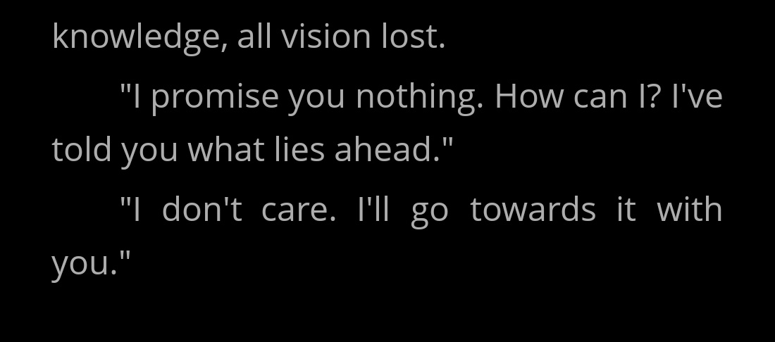 literally 'i will fear no evil, for you are with me' daniel the loverboy that you are