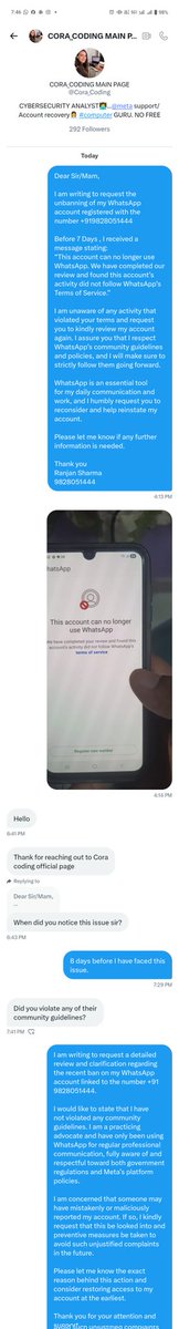 kulshrestha1753's tweet photo. @Meta @MetaforDevs @WhatsApp 
Still the solution not done from meta side. What's the status?? https://t.co/xIoNEPvjuB