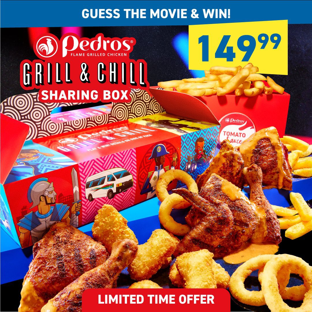 RaesibeMamosebo's tweet photo. @PedrosChicken is fur the people I hope y'all understand that cause how does all this go for R150???
#MoreChaChickenLessChaChing #VivaPedros https://t.co/sVcsK9bugK