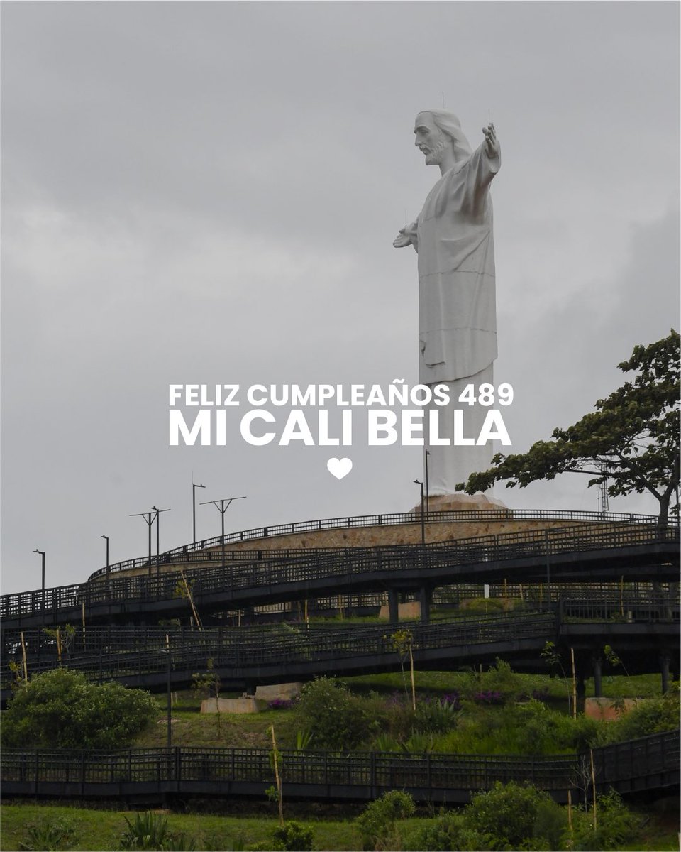 Que el mundo sepa que hoy estamos de fiesta por ti. 🥳🎉Felices 489 Mi Cali Bella 💛

#Cali #CaliCumple489 #AlcaldiaDeCali