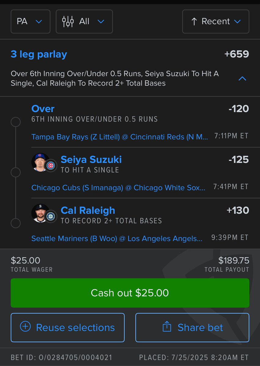 🔥 SWEEPSTAKES PARLAY 🔥
This 3-leg banger is live:

💸 $50 if it hits, $25 to someone no matter what!
To enter:
❤️ Like
🔁 Repost
💬 Comment
👤 Follow

Let’s run it up! 👉 fas.st/t/PtPp6sBj