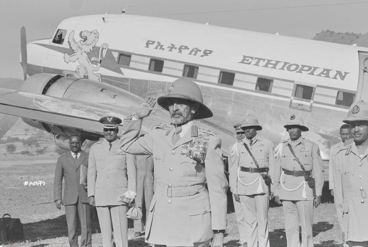 biniamhirut's tweet image. ቀዳማዊ ኃይለ ሥላሴ ወሎ ሲደርሱ ኅዳር 1966 ዓም / Emperor Haile Selassie arriving in Wollo November 1973
#Ethiopia #ታሪካችን