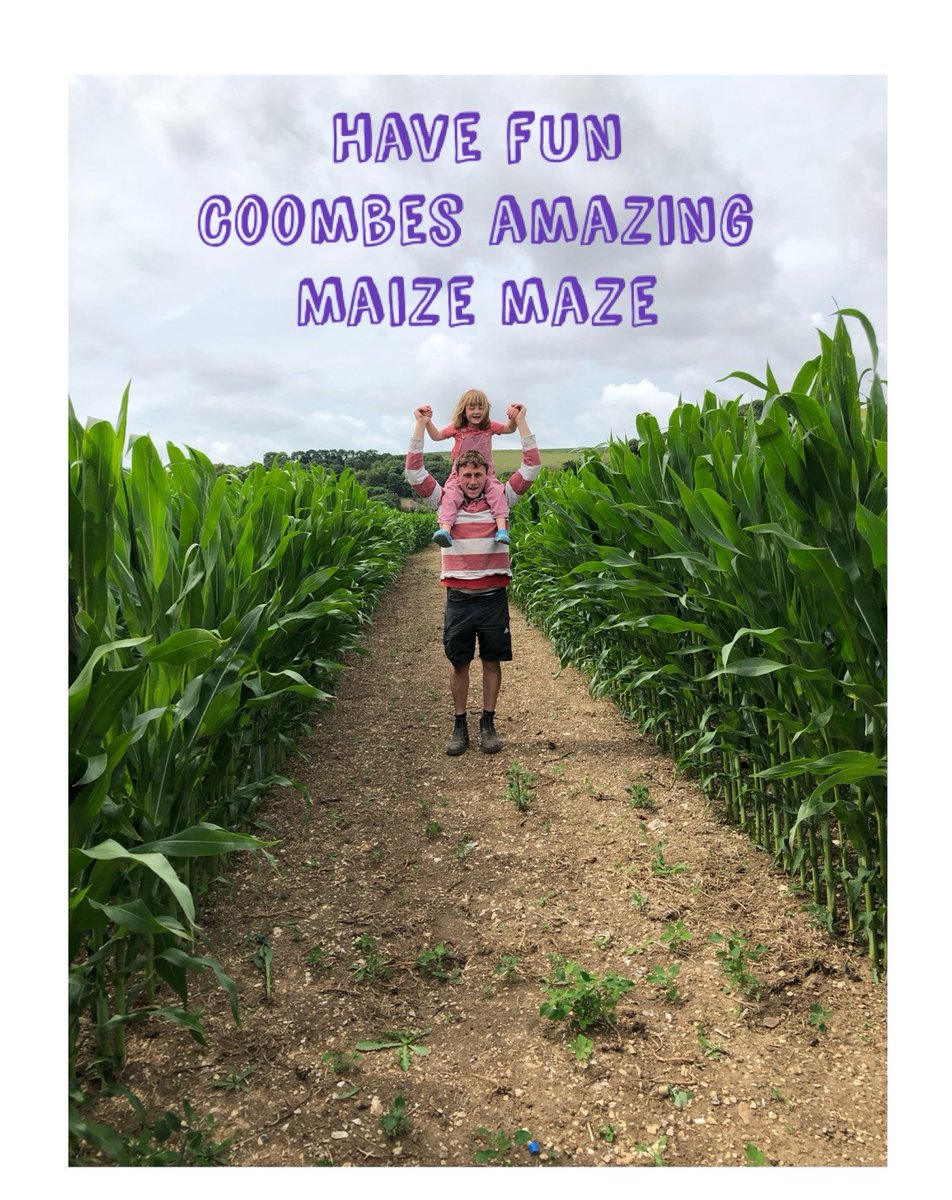 Coombes Farm Maize Maze opens on 1st August.
The main maize, the cheque board and the bale maize cover about 6 acres.
Go along, get lost in there and enjoy yourselves!
£5 if you book online, £6.00 on the gate.
nowtakemybooking.com/book/coombesfa…