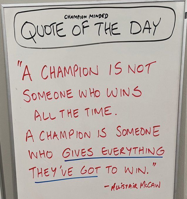 CoachBechler's tweet image. Champion Minded 🏆 from @AllistairMcCaw