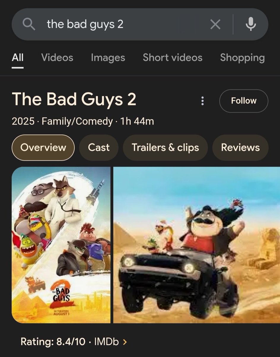 RONAN94898182's tweet image. Everyone The movie was a success
8.4/10
#TheBadGuys2
@boolinboolin
@TBG2Countdown
@dailymrwolftbg