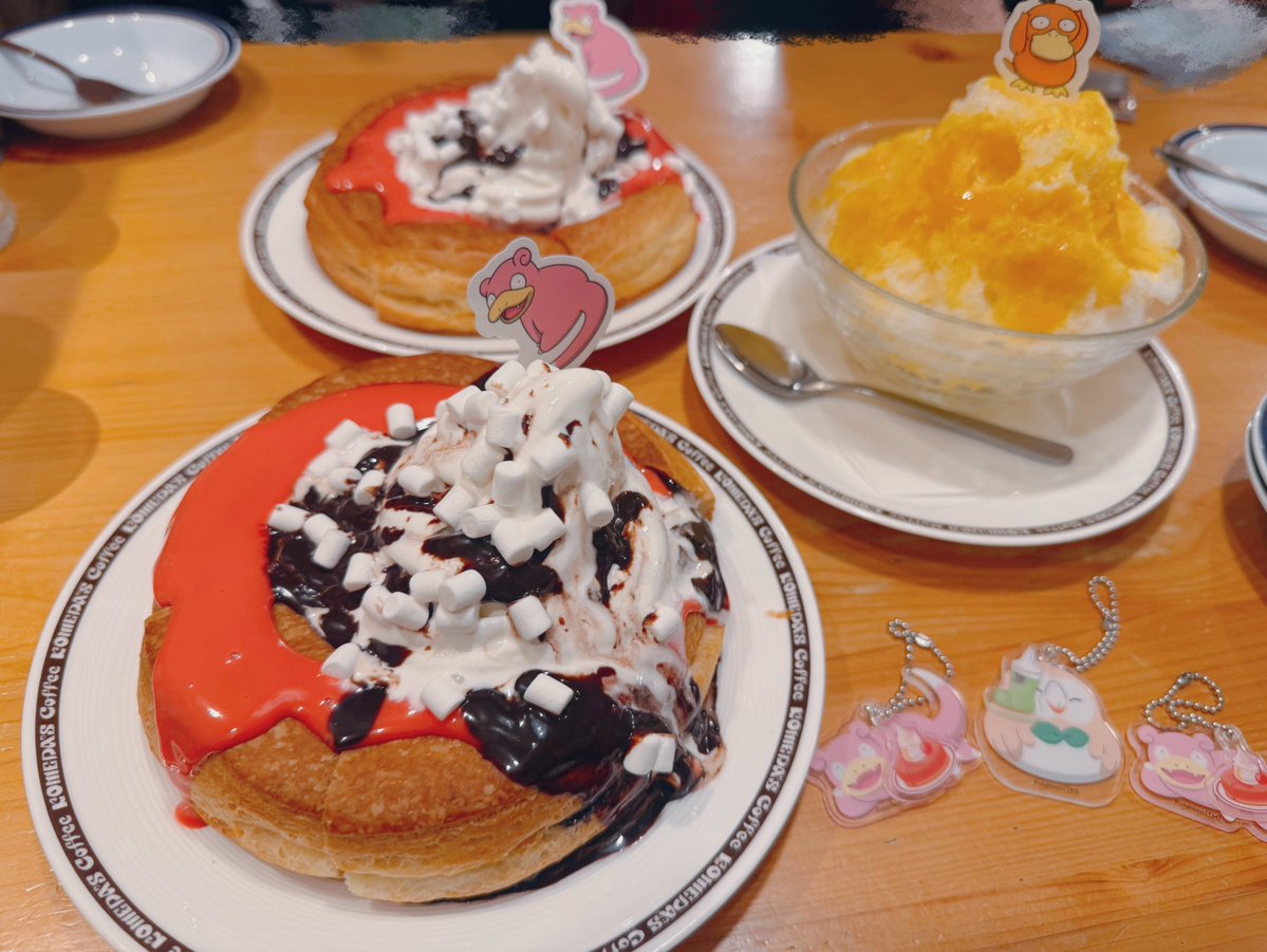 Hanon_moco_sub's tweet image. ことぴ、秋鷲ちゃとコメダ行ってきた☕️
ヤドン当たった神すぎ
(ことぴもヤドンだった)
この偉そうなポーズかわええですなぁ🥰