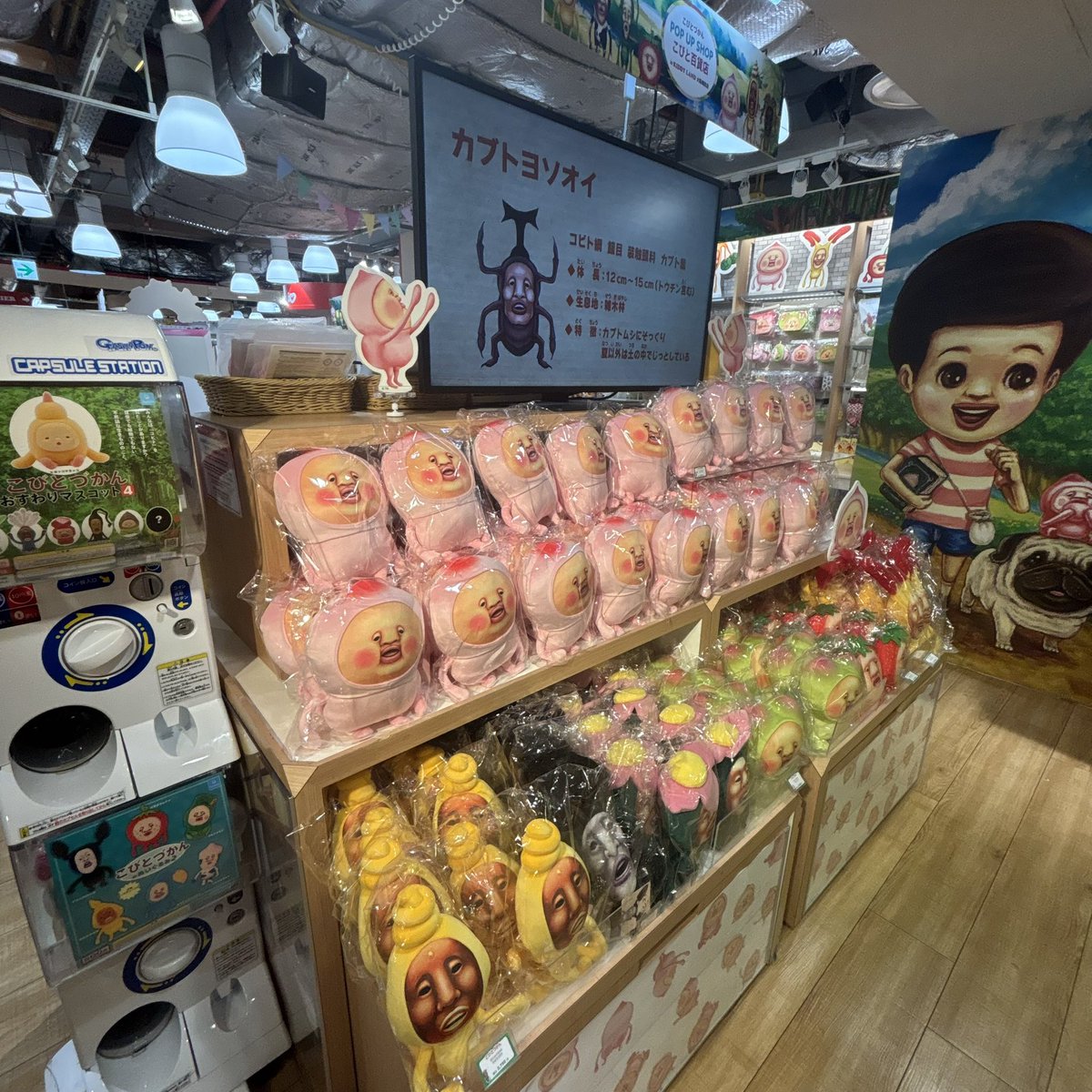 🍀おもちゃコーナー🍀 いよいよ明日からです🍑✨ たくさんのこびと達に