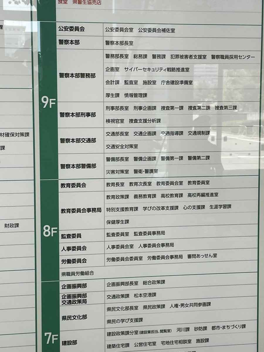 hasunemu's tweet image. 長野県警に訪問したら10階に行くのもオススメです…そして堪能したらぜひ階段で降りてください推しを感じられます