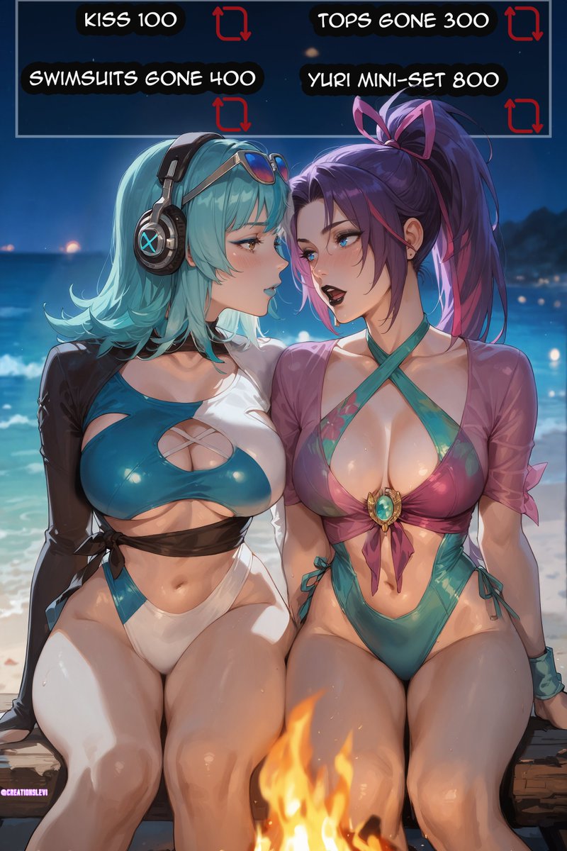 Oh yeh, forgot I had this. : D 

Luna Snow and Psylocke talking 'bout their summer outfits. Idk what Psylocke is saying but it's working?