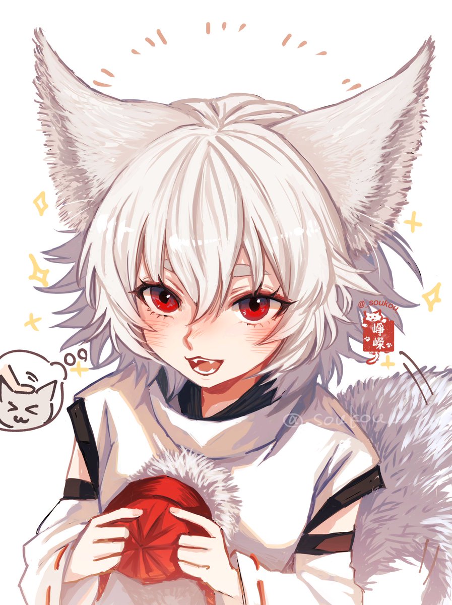 _SOUKOU_'s tweet image. 頭をなでて褒めて欲しい少女　椛ちゃんの絵　※太眉
