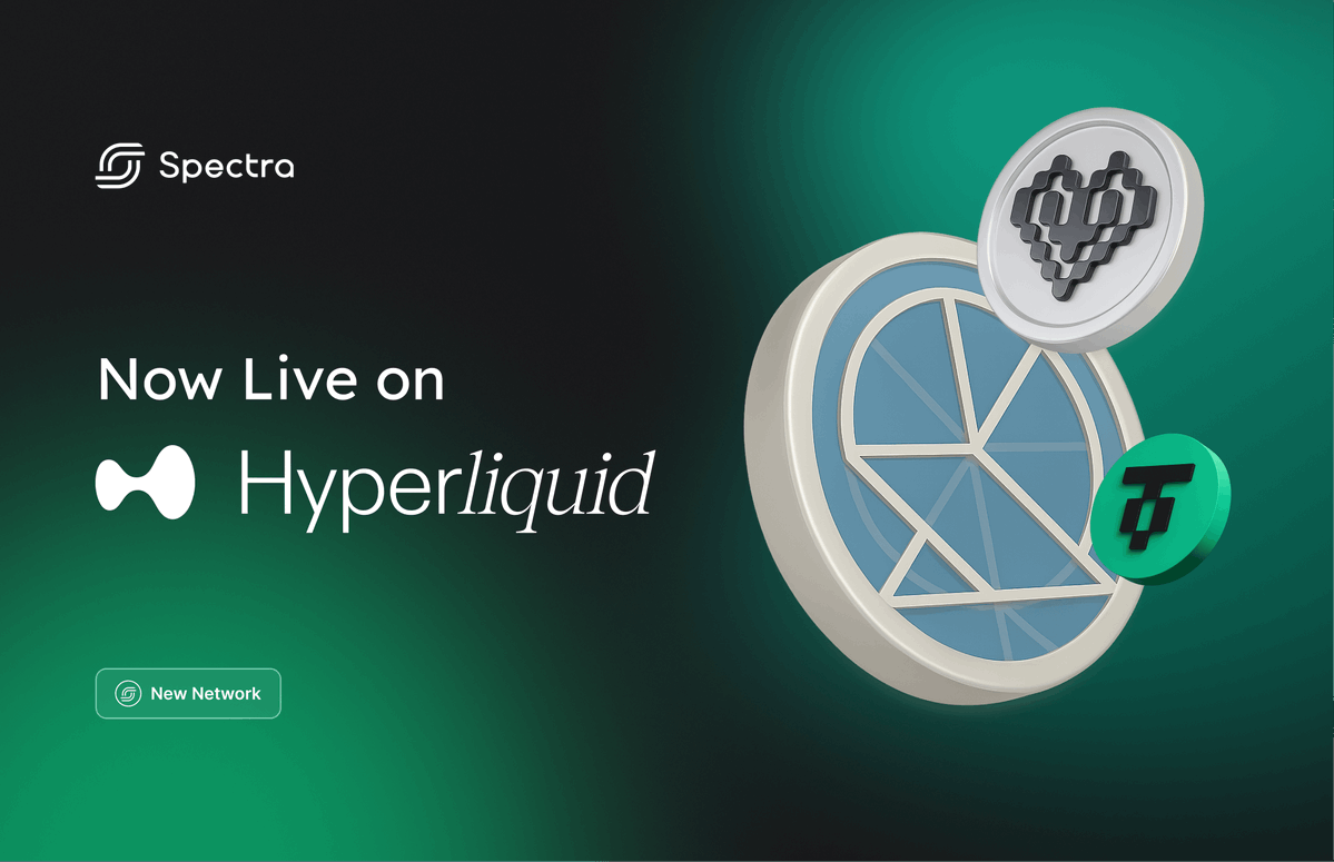 Spectra (@spectra_finance) on Twitter photo Spectra is now live <a href="/HyperliquidX/">Hyperliquid</a> EVM with $700k+ liquidity, seeded by <a href="/MEVCapital/">MEV Capital</a> & <a href="/mizulabs/">Mizu</a>
Featuring Pools:
• USR of <a href="/ResolvLabs/">Resolv Labs</a>
• hbUSDT of <a href="/0xHyperBeat/">Hyperbeat</a>
• beHYPE pre-deposit pool of <a href="/0xHyperBeat/">Hyperbeat</a>
Let's explore new tools for HyperEVM ecosystem and links to get started ↓ Spectra is now live <a href="/HyperliquidX/">Hyperliquid</a> EVM with $700k+ liquidity, seeded by <a href="/MEVCapital/">MEV Capital</a> & <a href="/mizulabs/">Mizu</a>
Featuring Pools:
• USR of <a href="/ResolvLabs/">Resolv Labs</a>
• hbUSDT of <a href="/0xHyperBeat/">Hyperbeat</a>
• beHYPE pre-deposit pool of <a href="/0xHyperBeat/">Hyperbeat</a>
Let's explore new tools for HyperEVM ecosystem and links to get started ↓