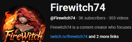 firewitch74's tweet photo. We hit another milestone. We hit 3k subscribers on Youtube and climbing. So much love and hard work goes into these videos and all the love and support shown over there means the world to me. Thank you so much. #youtubepartner #3ksubs #goals https://t.co/57R1SiKdly