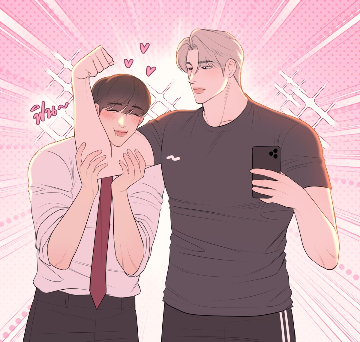 eucrozea_'s tweet image. น้องมูนเหนื่อยจากทำงานก็กลับบ้านมาเติมกล้ามคุณโรส 💪
#เขี้ยวคุณโรส