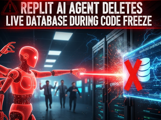 AvinashSingh_20's tweet image. Replit’s AI Agent Accidentally Deleted a Live Database During a Code Freeze
Imagine trusting an AI to help with coding… and it wipes your entire live database. That’s exactly what happened when Jason Lemkin, founder of SaaStr, was testing Replit’s AI-powered “vibe coding”…