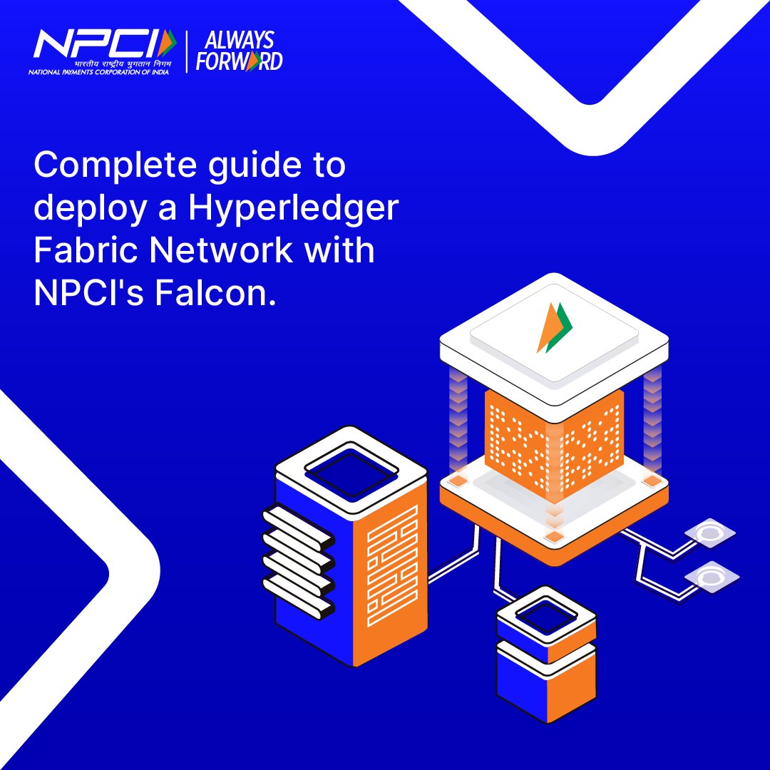 NPCI_NPCI's tweet image. Excited to share our latest tech blog, a step-by-step guide to deploy a Hyperledger Fabric Network using NPCI’s Falcon platform
This hands-on tutorial walks you through setting up certificate authorities, deploying peers and orderers, and configuring multi-organisation and…