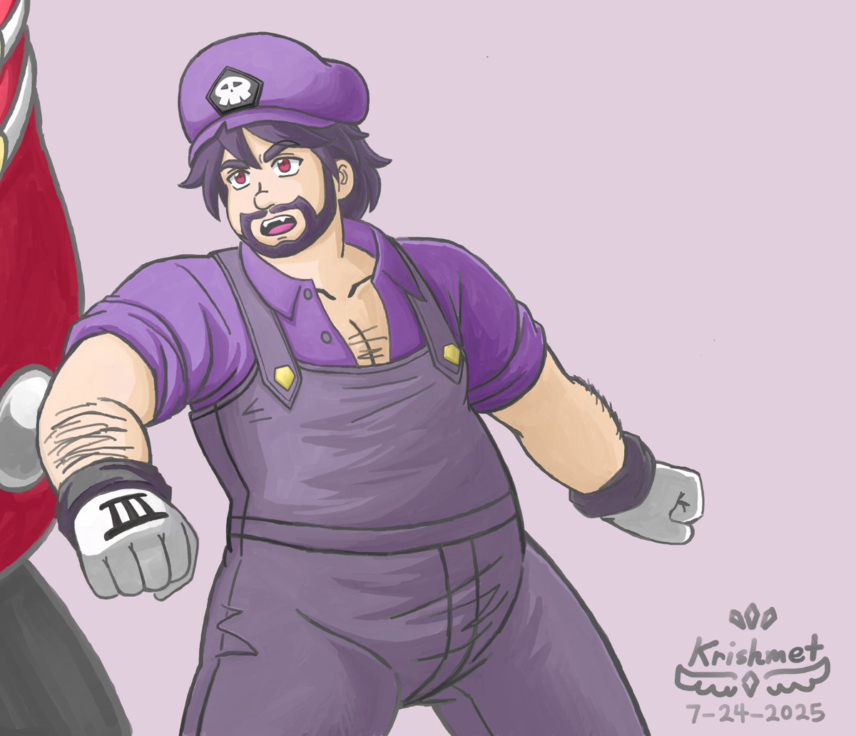 KrishmetDragon's tweet image. A closer look at SMG3 in combat pose.

#SMG4fanart 
#SMG3