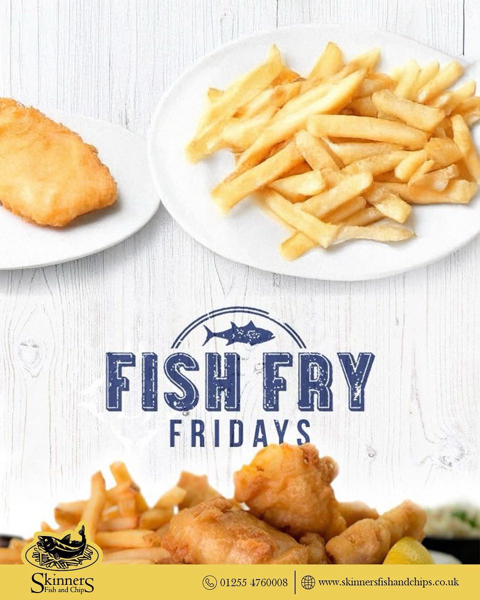 We think everyone here knows what Fridays mean...

#fishandchips #fishandchipsclacton #foodie #clacton #food #chips #bestfishandchips #callandcollect #clactononsea