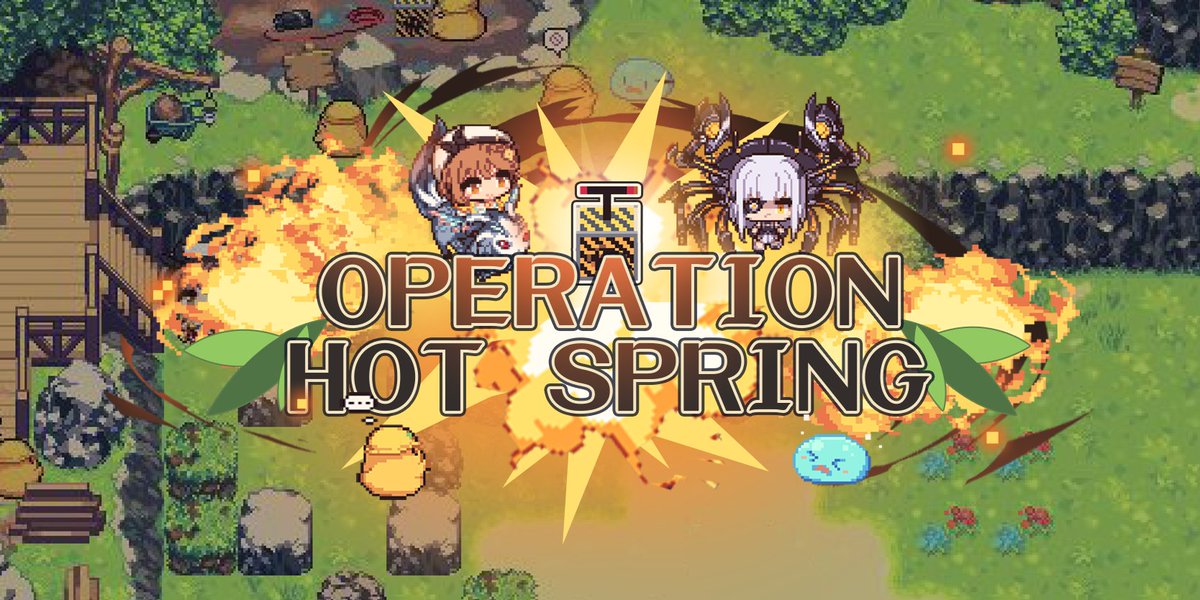 AzurLane_EN's tweet image. 【Operation Hot Spring Rerun】
The Operation Hot Spring Rerun mini-game will be available for a limited time between 7/26 - 8/6, 11:59 P.M. (UTC-7). Finish the mini-game 7 times to get limited furniture Small Hot Spring.
#AzurLane #Yostar #AtelierRyza2 #AtelierRyza3