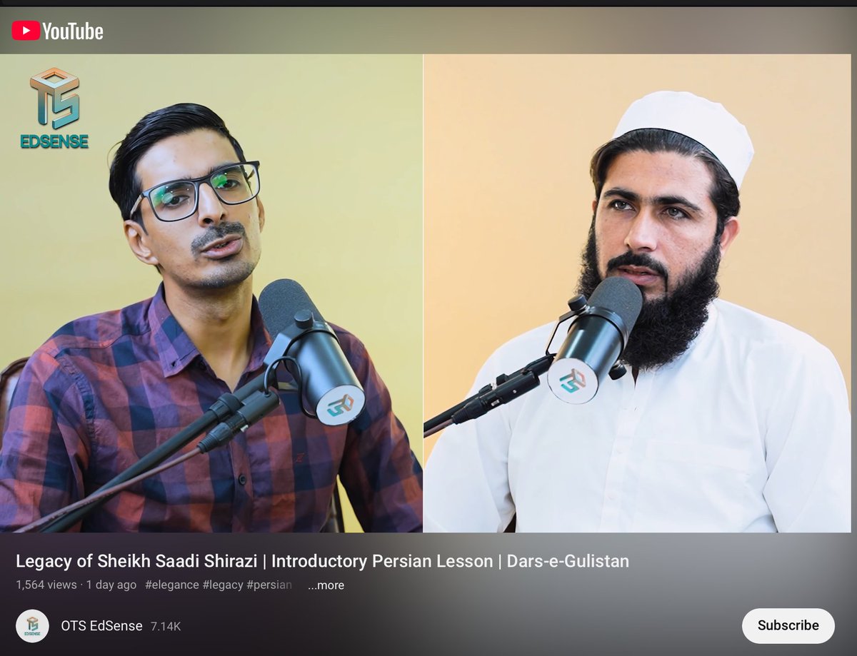 sifarchand's tweet image. waiting with bated breath for the playlist of this urdu course on gulistan e saadi to drop... the intro video portends amazing things to come